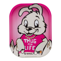 Metal Rolling Tray – G-Rollz Banksy's 'Thug for Life' – 18 x 14cm