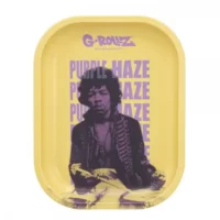 Metal Rolling Tray – G-Rollz 'Purple Haze' – 18 x 14cm