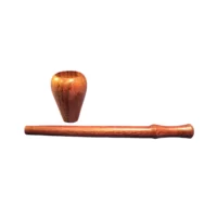 R11P2 Plain Rosewood pipe with oval bowl, 10cm